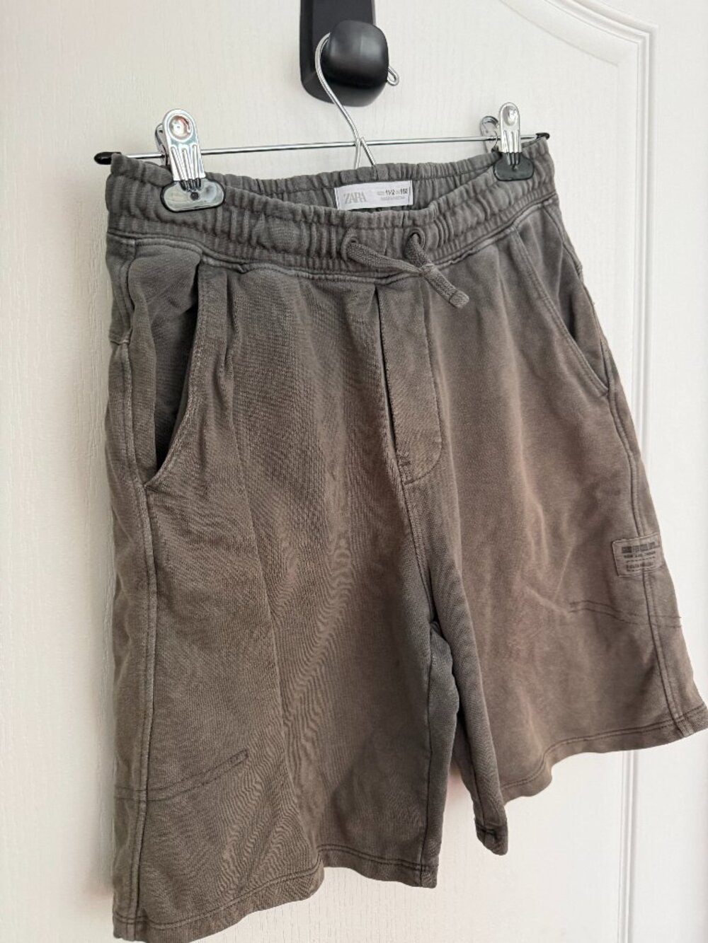 Zara Boys Grey 100% Cotton Shorts – Size 11-12 (CM 152)